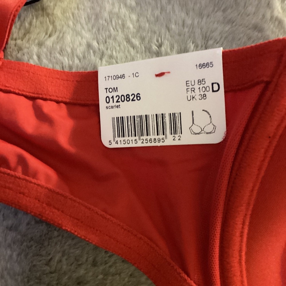 NWT Marie Jo 38D scarlet L’aventure Tom bra - Picture 7 of 7